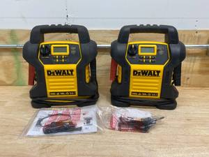 DEWALT Lot of 2-  1400 Peak Amp Jump Starter with Digital Compressors