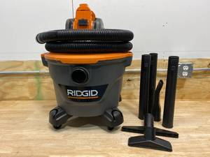 RIDGID 9 Gal. 18-Volt Cordless WetDry Shop Vacuum (Tool Only) with Filter, Hose and Accessories