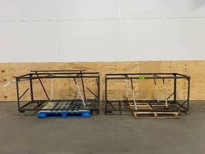 Lot of 2 Metal Crates