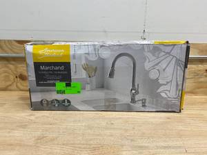 AMERICAN STANDARD Marchand Single Handle Pull-Down Sprayer Kitchen Faucet in Stainless Steel