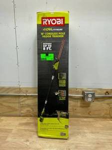 RYOBI 18 in. 40-Volt Lithium-Ion Cordless Pole Hedge Trimmer with 2.0 Ah Battery and Charger Included