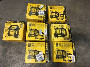 Pallet with Dewalt Jump Starters open box customer returns see pictures