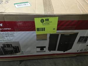 Husky 32.9 x 28 x 18 2 Door Steel Garage Base Cabinet see pictures