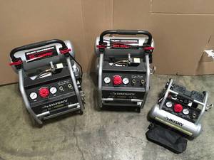 Pallet with assorted Husky Compressors open box see pictures