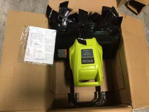 lot 4 image: 16 in. 13.5 Amp Corded Cultivator by RYOBI in good condition
