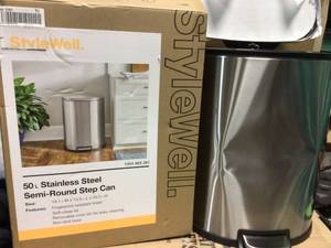 lot 25 image: Stylewell Trashcan dented see pictures