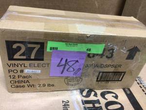 lot 48 image: Commercial Electric 34 in. x 33 ft. Vinyl Electrical Tape w Dispenser 12-Pack in good condition