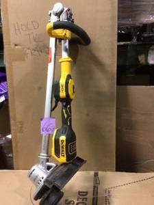lot 66 image: 13 in. 20V MAX Lithium-Ion Cordless Brushless Dual Line String Grass Trimmer (Tool Only) in good condition