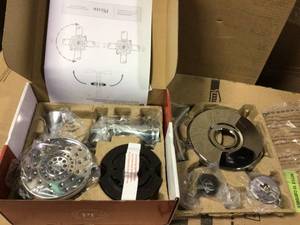 lot 72 image: Ridgid 18-Volt Hybrid Forced Air Propane Portable Heater see pictures