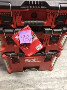 lot 93 image: PACKOUT 22 in. Modular Tool Box Storage System by Milwaukeein good condition