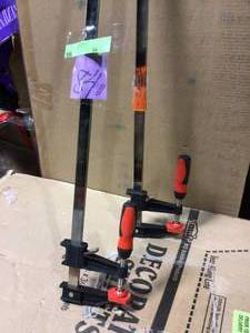 lot 84 image: 36 in. Clutch Style Bar Clamp with Composite Plastic Handle and 3-12 in. Throat Depth by BESSEY in good condition