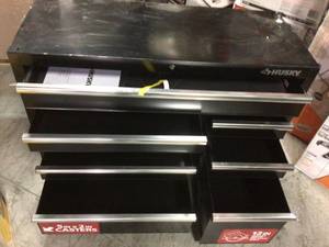 lot 106 image: Husky Tool Box damaged see pictures
