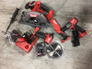 lot 101 image: Milwaukee 2998-24 M18 Fuel 4pc Combo Kit in good conditions
