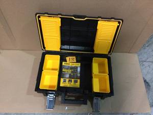 lot 13 image: TOUGHSYSTEM 22 in. Small Tool Box by DEWALT in good conditions