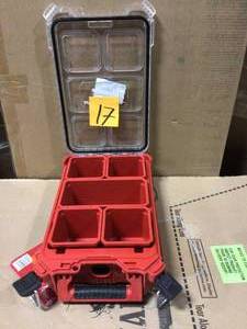 lot 17 image: PACKOUT 5-Compartments Small Parts Organizer by Milwaukee