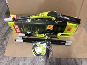 lot 27 image: 10 in. 40-Volt Lithium-Ion Cordless Battery Pole Saw (Tool-Only) by RYOBI not used