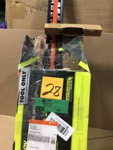 lot 28 image: 24 in. 40-Volt Lithium-Ion Cordless Battery Hedge Trimmer (Tool Only) by RYOBI in good conditions