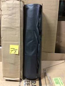 lot 78 image: HUSKY 6 ft. x 100 ft. Black 6 mil. Plastic Sheeting not used