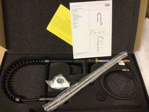 lot 79 image: Edison Single-Handle Pull-Down Sprayer Kitchen Faucet in Matte Black by VIGO not used