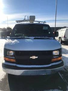 2013 CHEVY EXPRESS 3500 CARGO VAN - 4.8 L VORTEC - LADDER RACK - #(1642) - NICE VAN