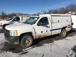 2008 CHEVY SILVERADO 1500 PICKUP  - 5.3 LITER VORTEC  - TOPPER- TOOL STORAGE - NICE TRUCK   (#1394)