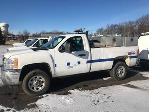 2012 CHEVY 3500 4X4 - 6.0 LITER VORTEC - WEATHER GUARD TOOL BOXES - NICE TRUCK #(1583)
