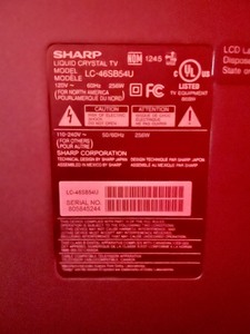 lot 17 image: SHARP 50 Inch Liquid Crystal TV