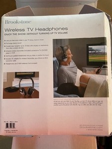 lot 52 image: Brookstone Wireless TV Headphones