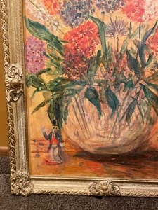 lot 96 image: Vintage Floral Painting signed by Woolf