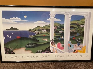 lot 95 image: Thomas McKnight Seaside Golf Print