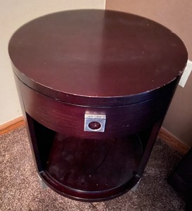 lot 94 image: Micheal Weiss Modernism Small Table with Drawer