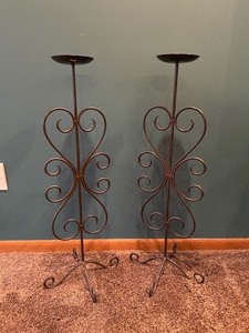 lot 112 image: Decorative Candle Holders