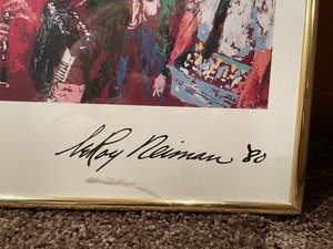 lot 87 image: Leroy Neiman Gold Framed Print