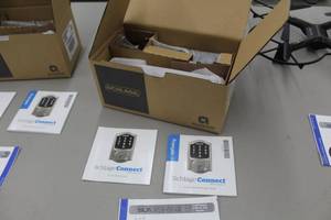 lot 67 image: Schlage Connect Smart Electronic Touchscreen Deadbolt BE469ZP CAM 716