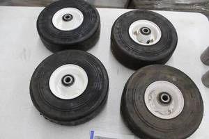 lot 81 image: Lot of (4) Toro 10X3.50-4 Utility Tire with Wheel (new)