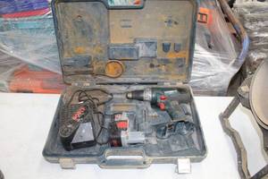 lot 228 image: Bosch 18V Cordless Drill Brute Tough, Battery, Charger, Case