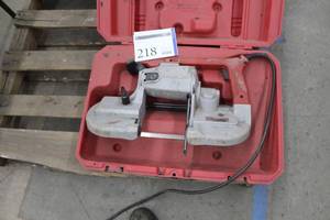 lot 218 image: Milwaukee Heavy Duty Band Saw with Case