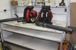 lot 248 image: Lot of (2) RedMax Gas-Powered Backpack Blower, Gas-Powered Blower - For Parts Or Repair