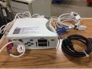 lot 56 image: MSRP $1375 Masimo Rad-8 Bedside Pulse Oximeter&nbspWith Finger SPO2 Pulse Sensor Probe - Excellent Working Condition