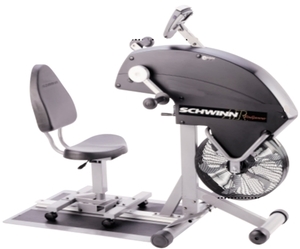 lot 17 image: WOW MSRP $8000 Schwinn Windjammer UBE Upper Body PHYSICAL THERAPY REHABILITATION Exerciser Machine - Seat Swivels or Can Be Removed For Wheelchair Access - Great Working Condition - Some Wear To Metal Platform