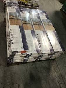 lot 1 image: Pallet with 17 cases of Heritage Mill Red Oak Natural 38 in. Thick x 4-14 in. Wide x Random Length Eng FLOORING see pics &nbsp