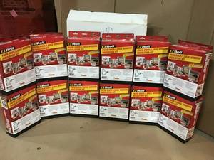 lot 14 image: LOT OF 12 BOXES OF EO 84 in. x 112 in. Premium Heavy-Duty EZ Roll Shrink Patio DoorLarge Window Insulation Kit NEW SEE PICTURES