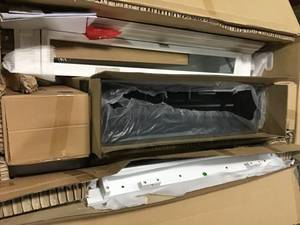 lot 15 image: Home Decorators Collection 52in Alana Infrared Media Electric Fireplace (in working condition) open box  (SEE PICS)