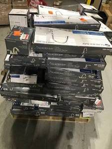 lot 46 image: PALLET OF ASSORTED GLACIER BAY BATHROOM ITEMS AND  ACCESSORIRES  CUSTOMER RETURNS SEE PICTURES