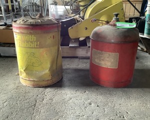 lot 699 image: Antique Gas Cans