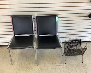 lot 85 image: Two Chairs, Magazine Rack