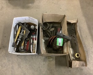 lot 104 image: Boxes of Hand Tools, Power Tools, etc