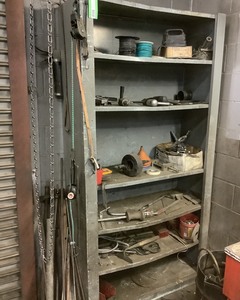 lot 58 image: 6-Shelf Rack and Contents