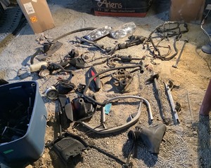lot 708 image: Two Boxes of ZX Ski-Doo Parts