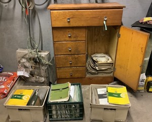 lot 50 image: Cabinet Full of John Deere Manuals